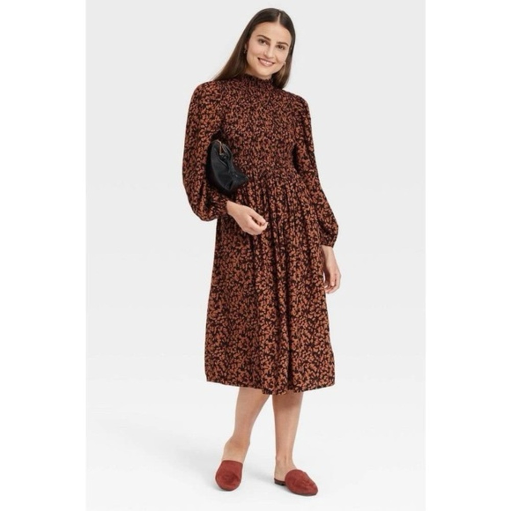 A New Day Elegant Floral Midi Dress